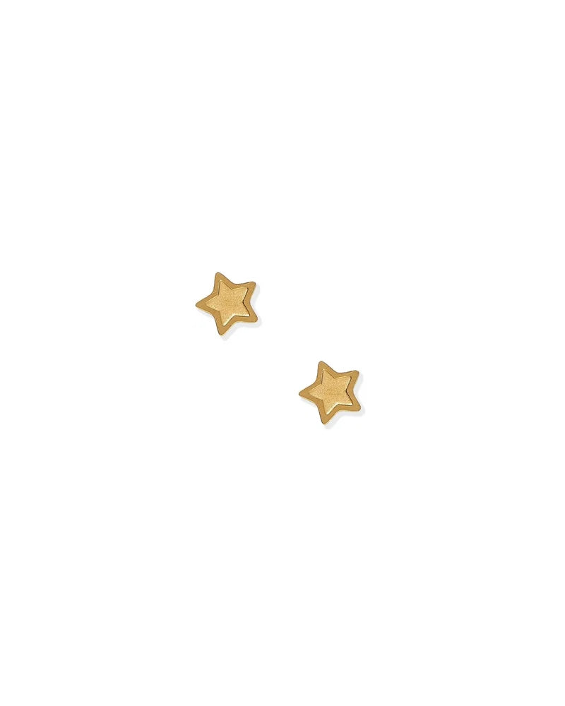 Linny Co Screwback Stud Earring - Lennon Star Gold