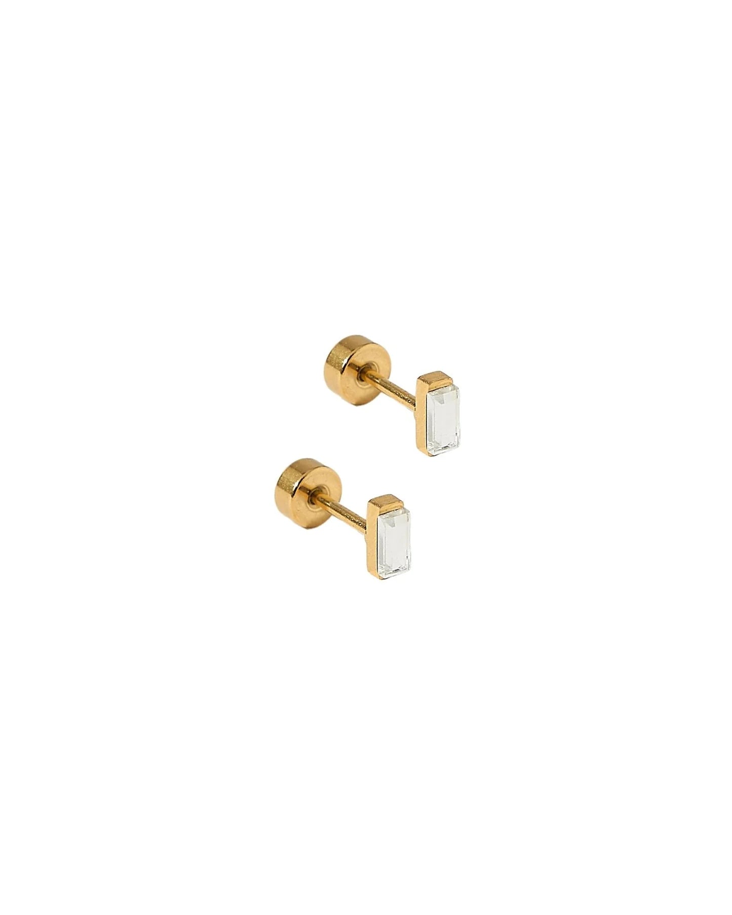 Linny Co Screwback Stud Earring - Micro Amber