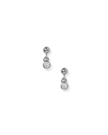 Linny Co Screwback Stud Earrings - Millie Sparkle CZ Silver