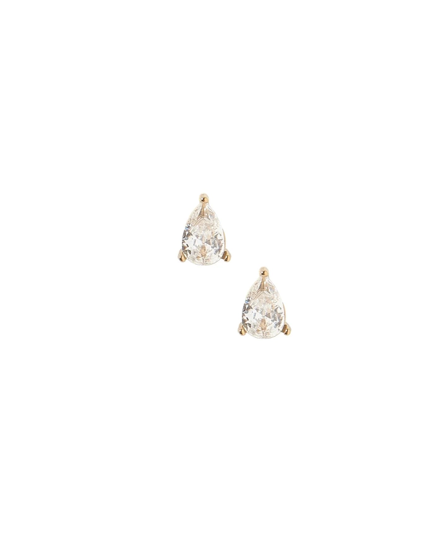 Linny Co Screwback Stud Earrings - Paige Pear Gold