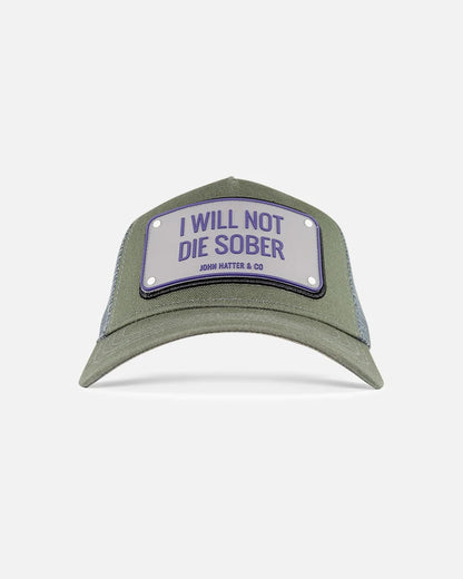 John Hatter & Co I Will Not Die Sober Grey - Rubber Cap