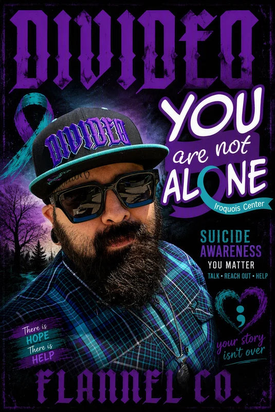 Divided YANA You Are Not Alone Suicide Awareness Short Sleeve