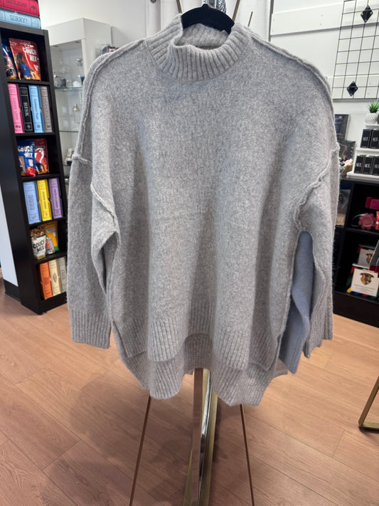 Apricot Raw Edge Oversized Jumper
