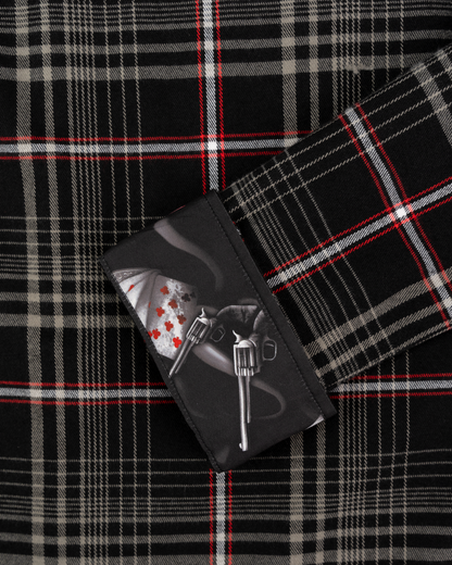 Retro Rifle Dead Man's Hand Flannel