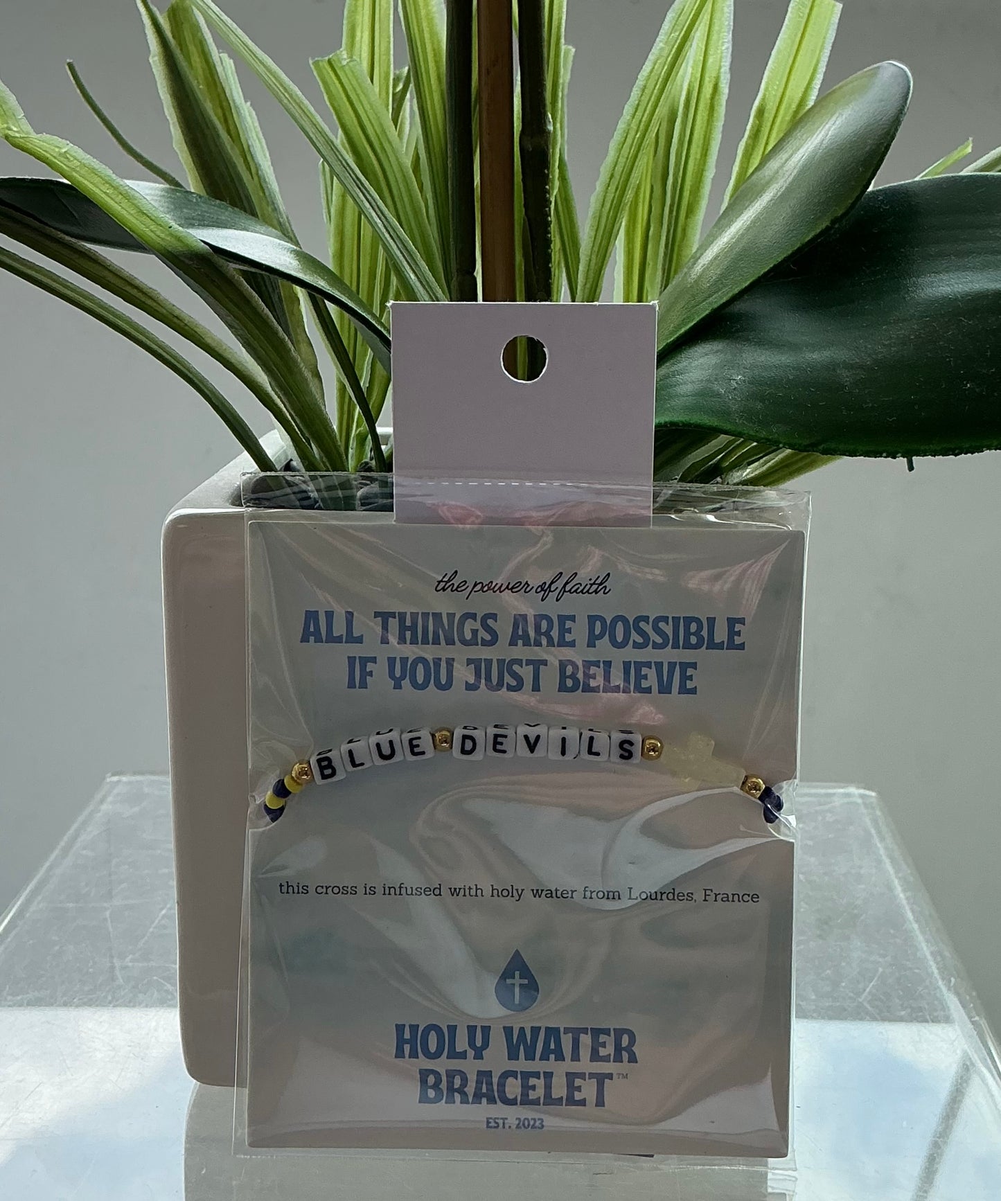Holy Water Bracelet Old Forge Blue Devils High School