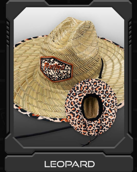 Retro Rifle Leopard Straw Sun Hat