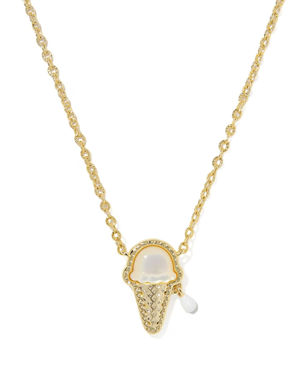 Kendra Scott Ice Cream Cone Gold or Silver Short Pendant Necklace