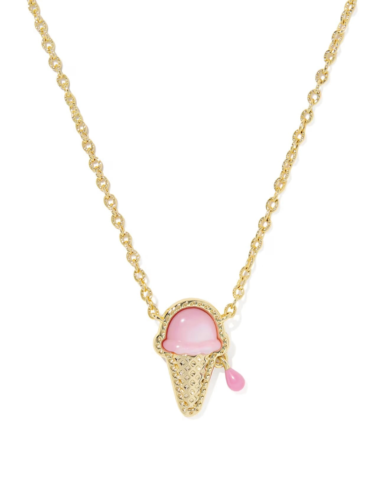 Kendra Scott Ice Cream Cone Gold or Silver Short Pendant Necklace
