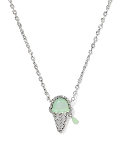 Kendra Scott Ice Cream Cone Gold or Silver Short Pendant Necklace