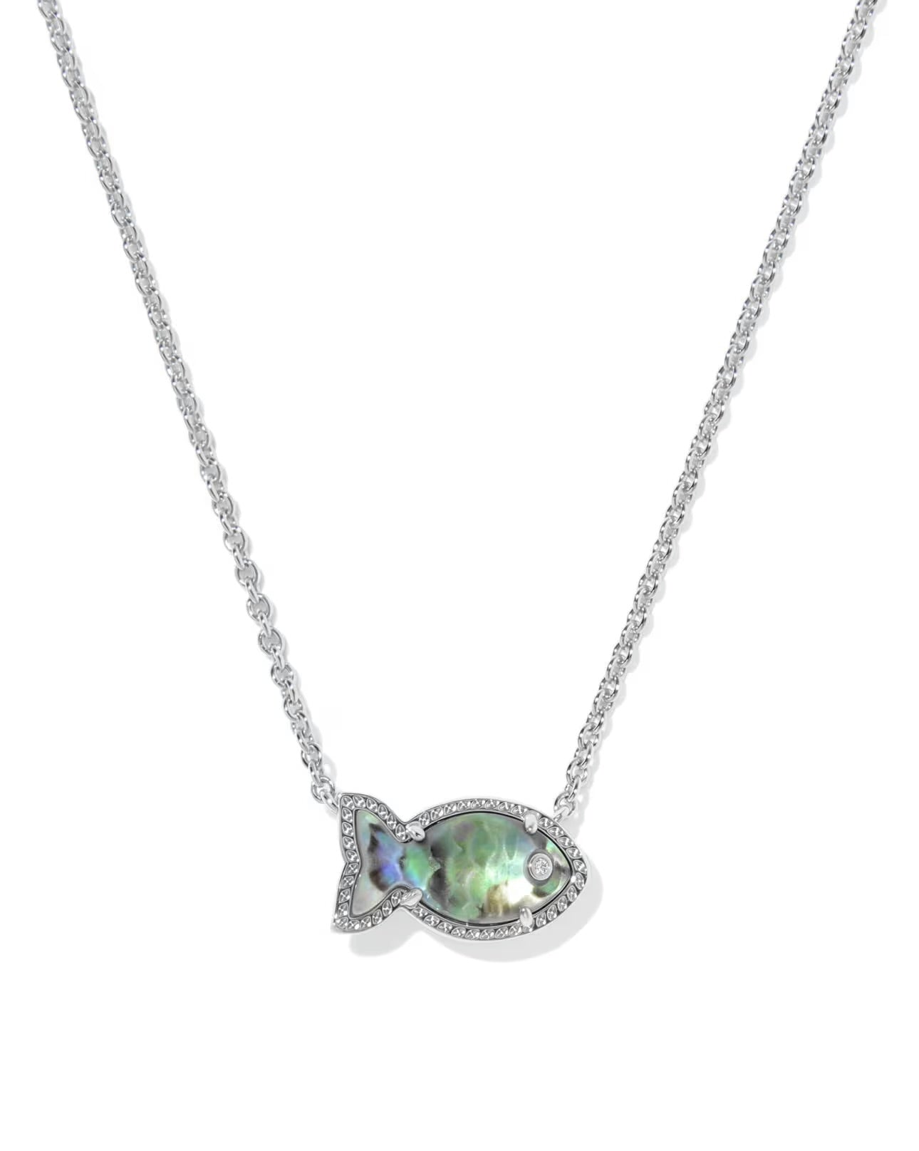 Kendra Scott Parker Fish Gold or Silver Short Pendant Necklace