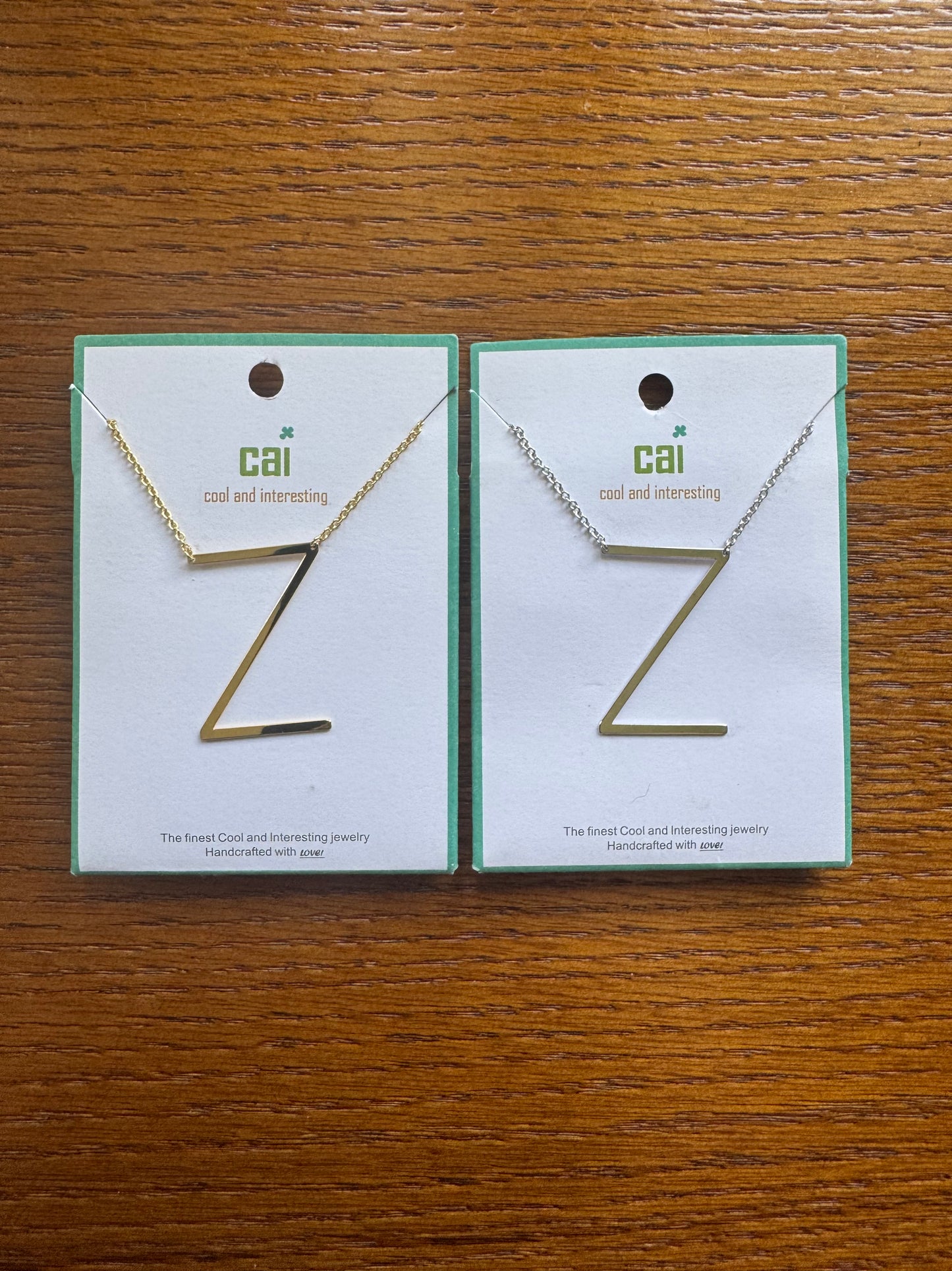 cai Medium Initial Necklace - Letter Z