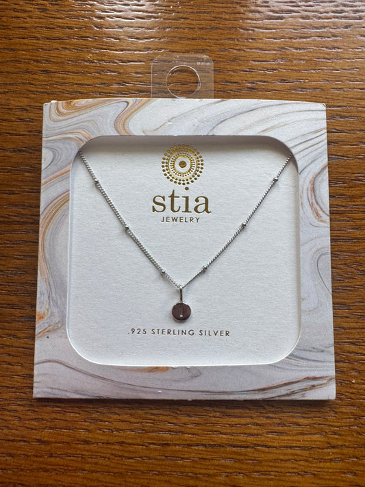 stia Mini Love Letter Necklace - Letter I