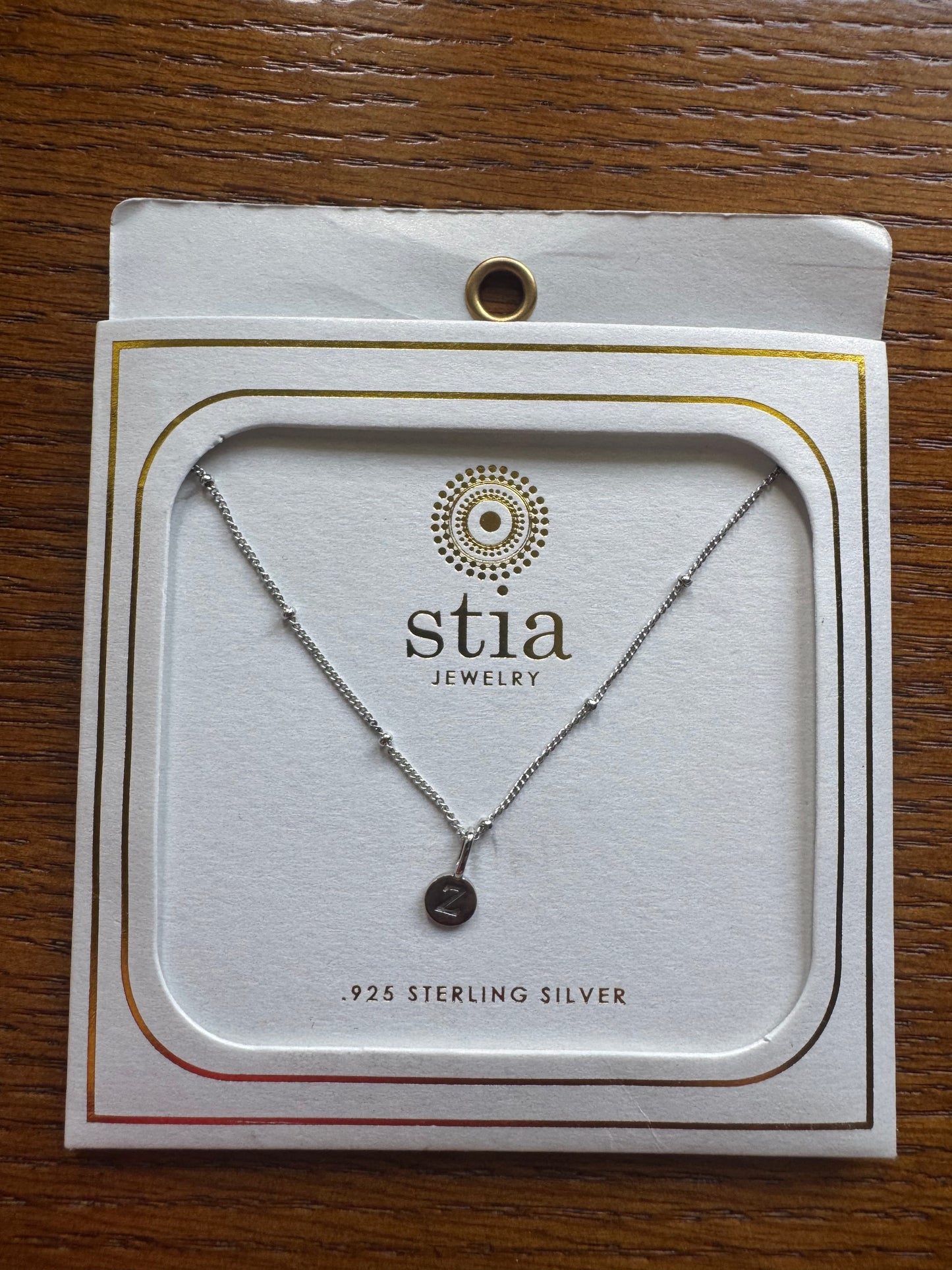 stia Mini Love Letter Necklace - Letter Z