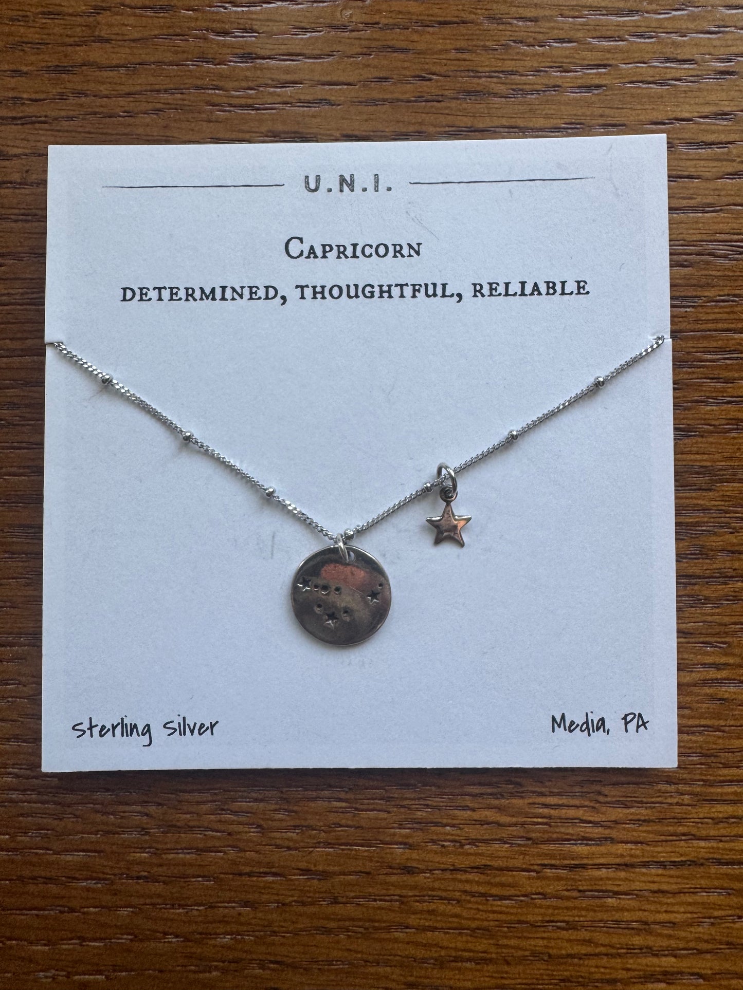 U.N.I. Zodiac Necklace - Capricorn