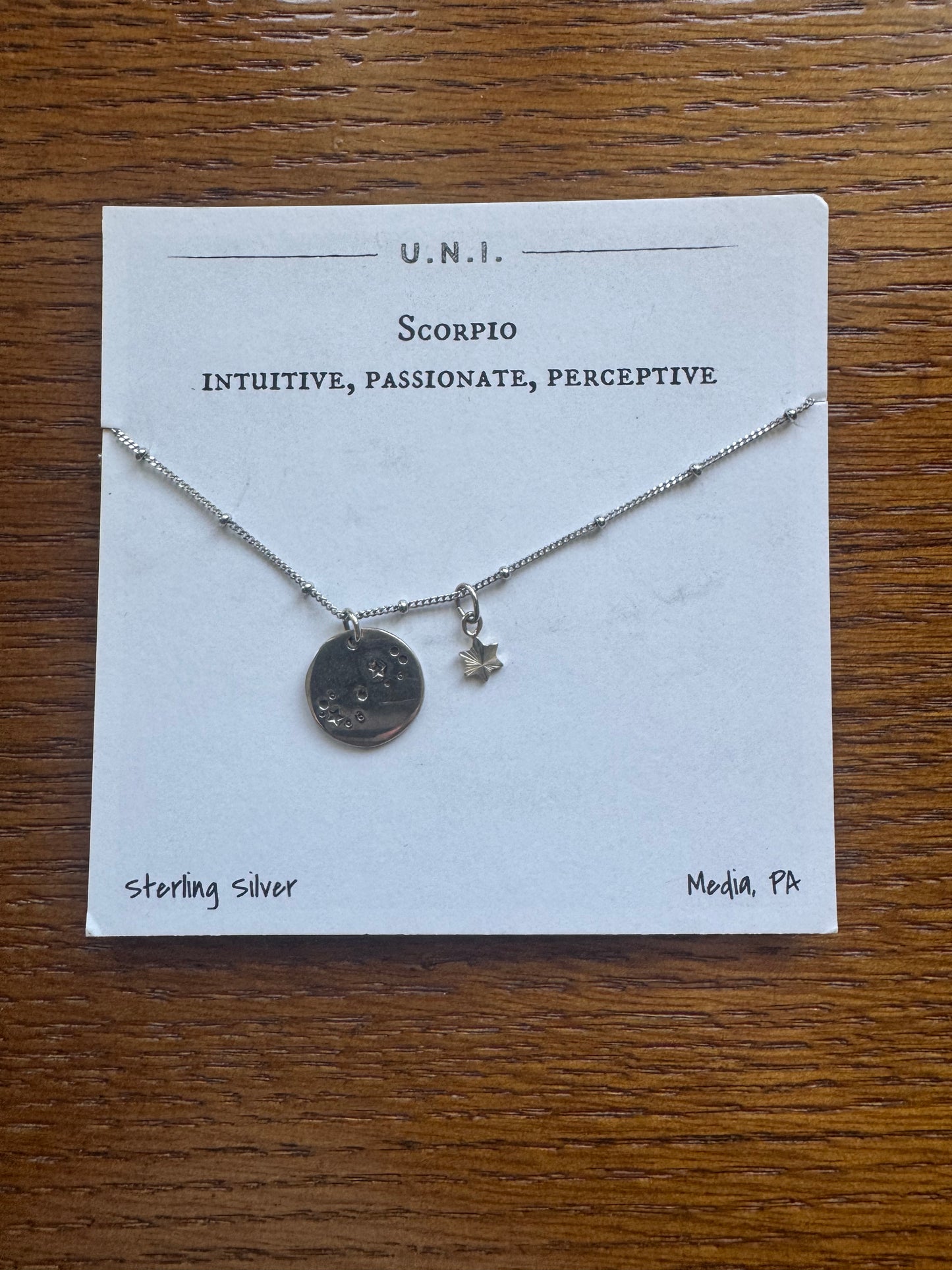 U.N.I. Zodiac Necklace - Scorpio
