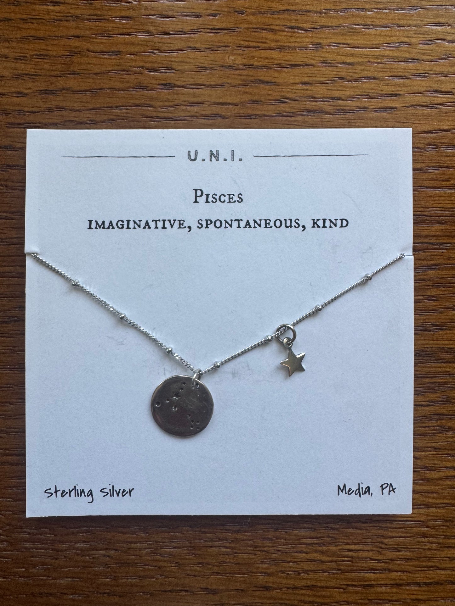 U.N.I. Zodiac Necklace - Pisces
