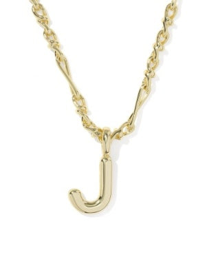 Kendra Scott New Release Bubble Initial Necklace Gold All Letters