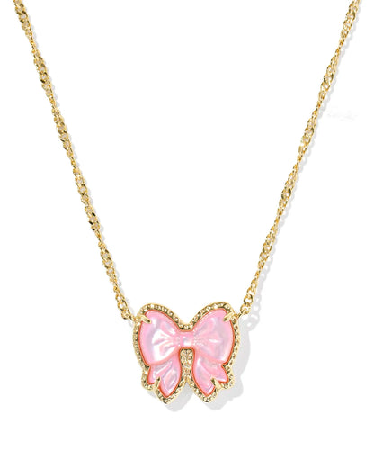 Kendra Scott Haley Bow Gold Short Pendant Necklace