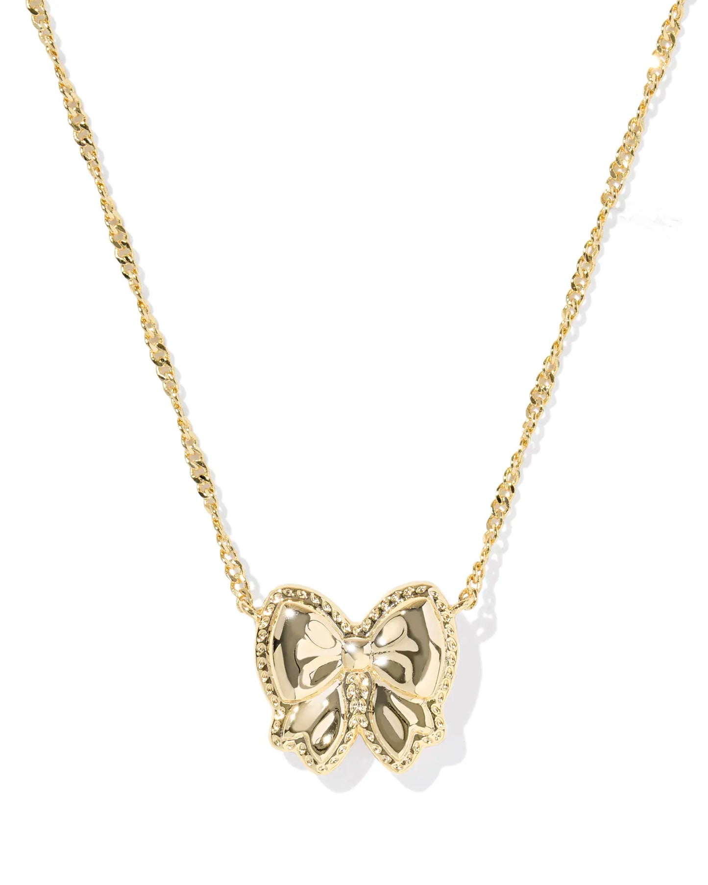 Kendra Scott Haley Bow Gold Short Pendant Necklace