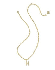 Kendra Scott New Release Bubble Initial Necklace Gold All Letters