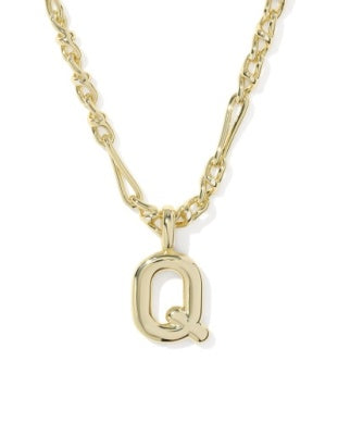 Kendra Scott New Release Bubble Initial Necklace Gold All Letters