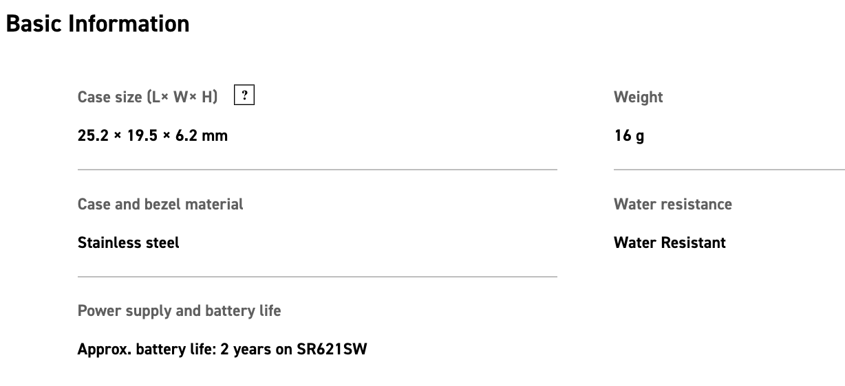 Casio CRW001G-9 Gold Ring Watch