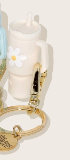 Tiny Tumbler Keychain - Sandstone