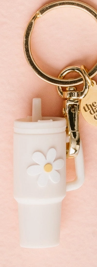 Tiny Tumbler Keychain - Sandstone