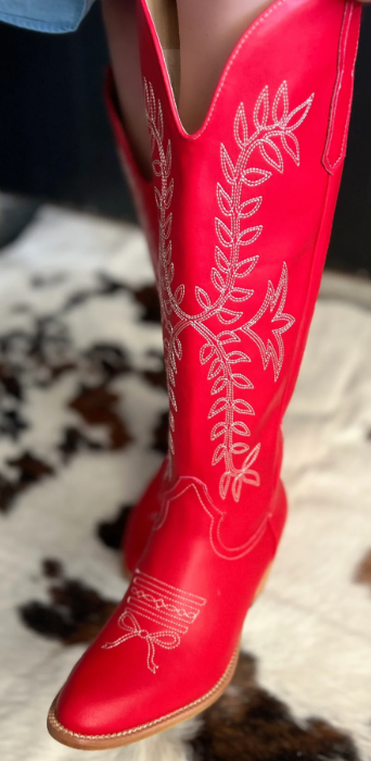 MiiM Stella Red Bow Boot