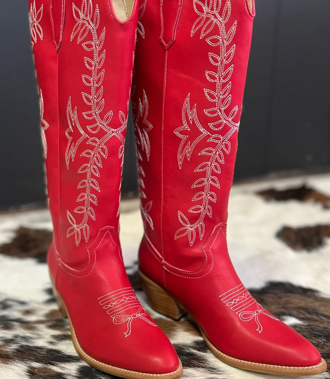 MiiM Stella Red Bow Boot