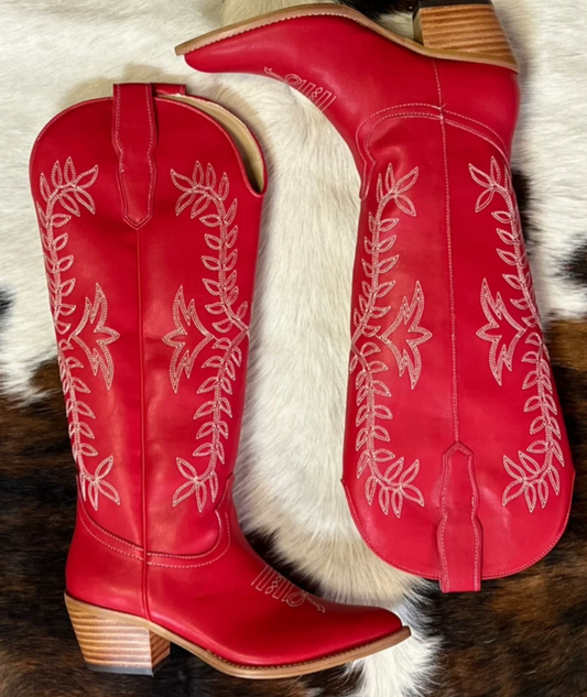 MiiM Stella Red Bow Boot