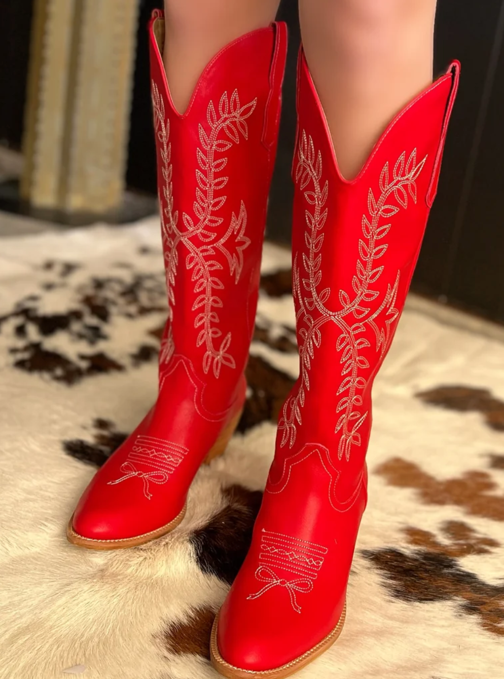 MiiM Stella Red Bow Boot