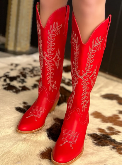 MiiM Stella Red Bow Boot