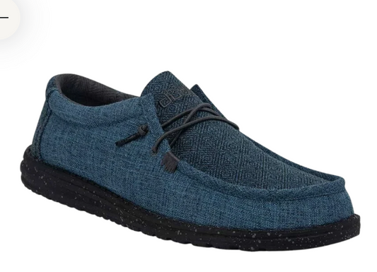 HeyDude Wally Eco Linen Eclipse Blue
