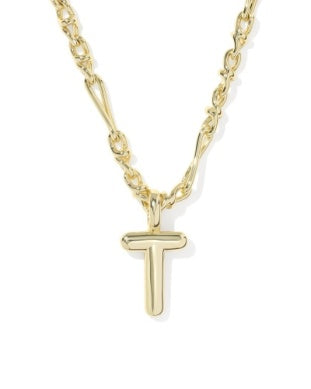 Kendra Scott New Release Bubble Initial Necklace Gold All Letters
