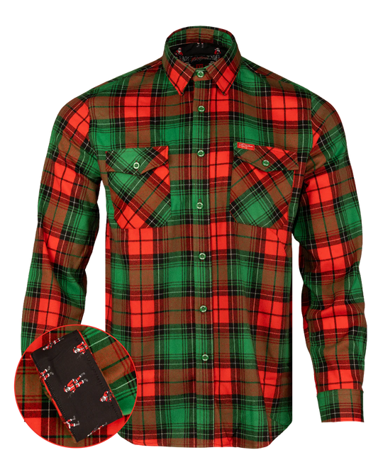 Retro Rifle Tactical Santa Retail Exclusive Flannel