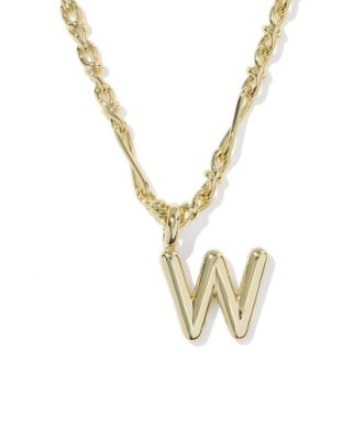 Kendra Scott New Release Bubble Initial Necklace Gold All Letters