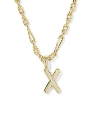 Kendra Scott New Release Bubble Initial Necklace Gold All Letters