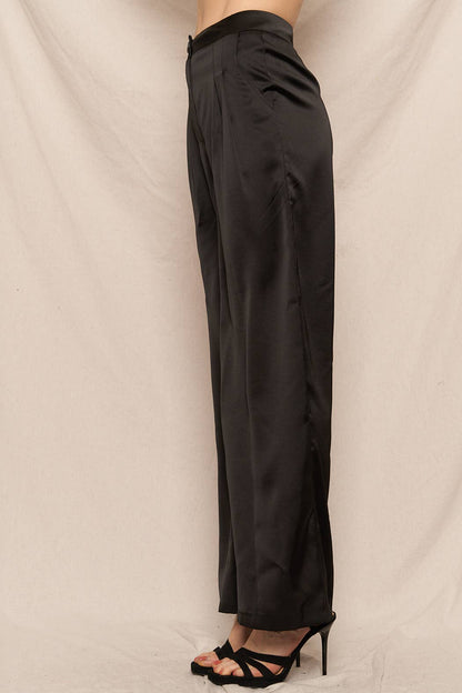 Satin Wide Leg Pants