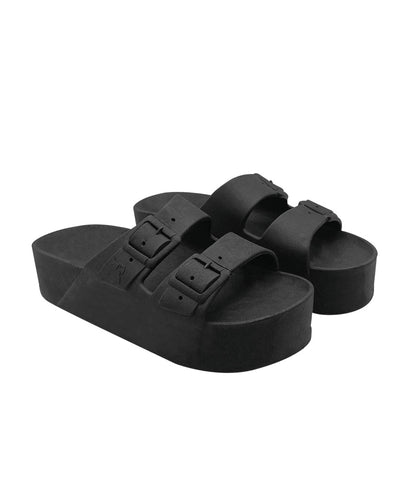 Cacatoès Caipirinha Classsic Black Wedge Sandals