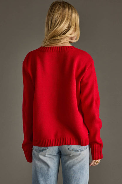 Red Game Day Sweater