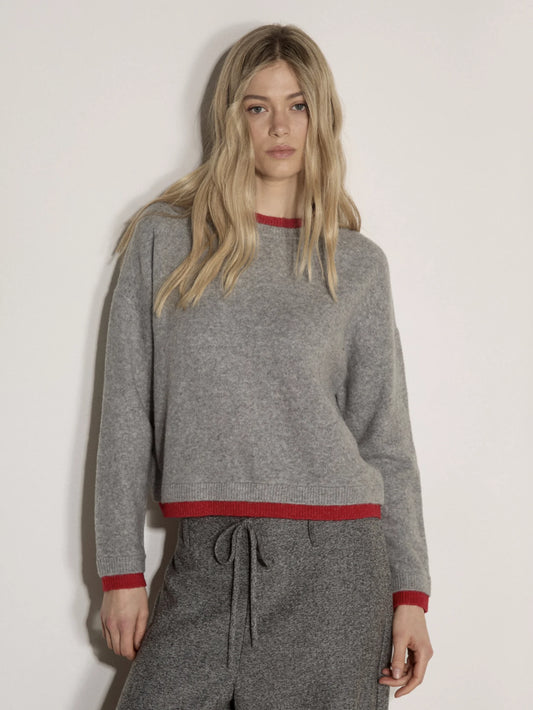 Apricot Contrast Colour Layered Oversized Jumper