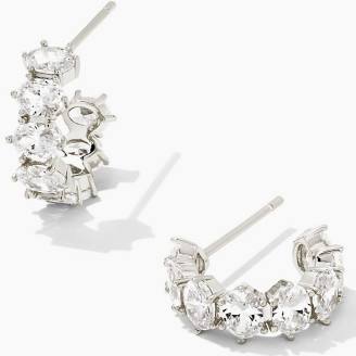 Kendra Scott Cailin Crystal Huggie Birthstone Earrings