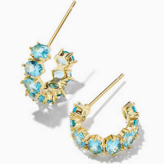 Kendra Scott Cailin Crystal Huggie Birthstone Earrings