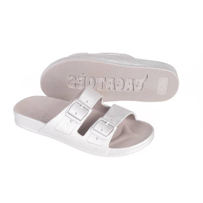 Cacatoès Baleia Metallic Silver Candy-scented Sandals