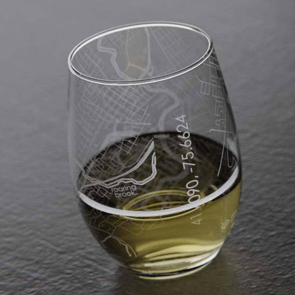 CUSTOM  SCRANTON STEMLESS WINE GLASS