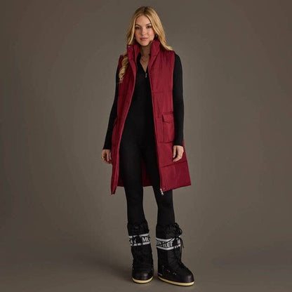 Burgundy Long Vest