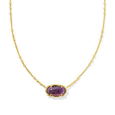 Kendra Scott Elisa Bamboo Necklace - Gold