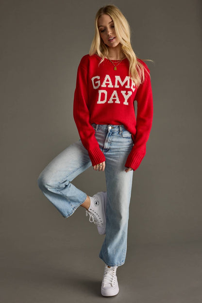 Red Game Day Sweater
