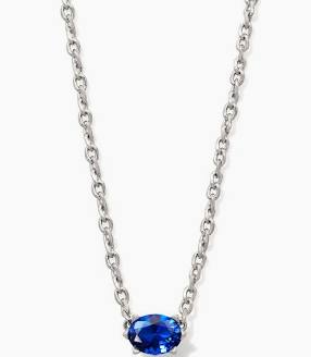 Kendra Scott Cailin Crystal Pendant Necklace - Silver